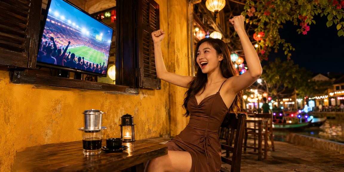 Khán giả tại Hội An tham gia các mini game esports và xem cược